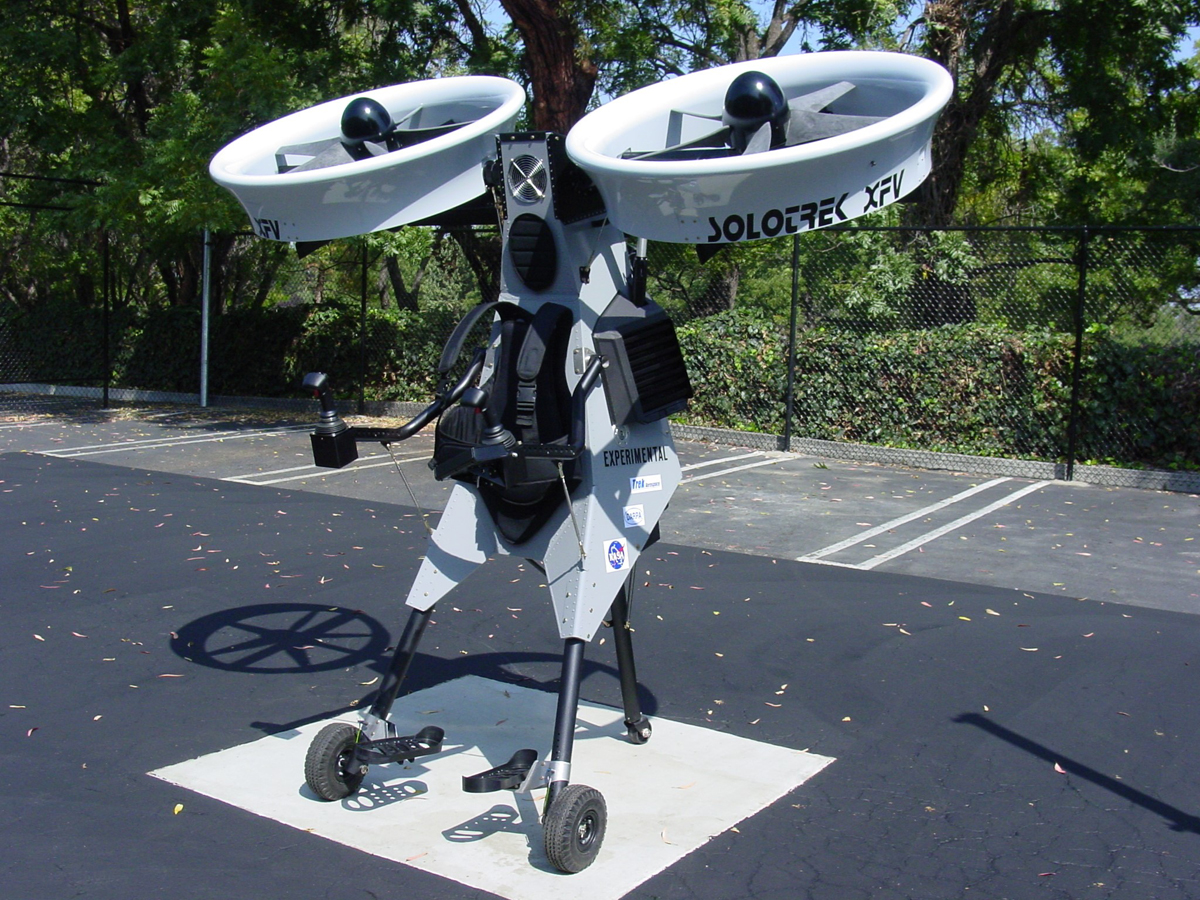 SoloTrek XFV one passenger VTOL prototype aircraft SoloTrek XFV one passenger VTOL prototype aircraft
